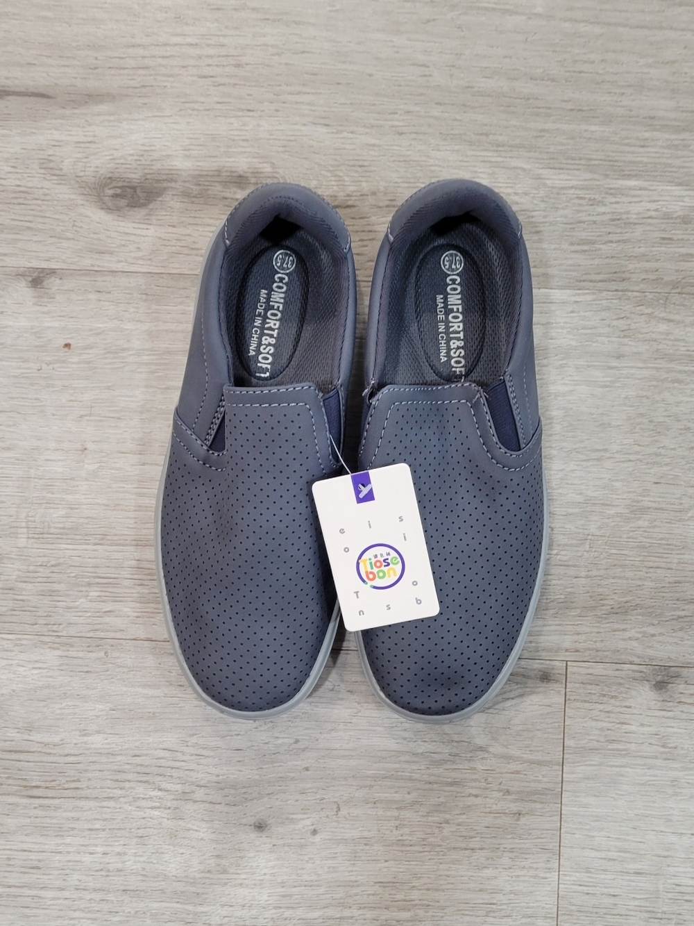 Comfort & Soft Gray Slip-On Sneakers